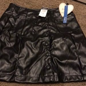 Sadie Roberson leather skirt